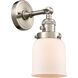 Franklin Restoration Small Bell LED 5 inch Brushed Satin Nickel Sconce Wall Light, Franklin Restoration