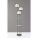 Bianca 63 inch 40.00 watt Brushed Steel Floor Lamp Portable Light, with Shelf
