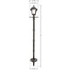 Baytown II 83 inch Black Lamp Post Set, Solar