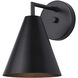 Emeri 1 Light 10 inch Matte Black Outdoor Down Light