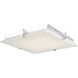 Matrix LED 15.4 inch Chrome Flush Mount Ceiling Light