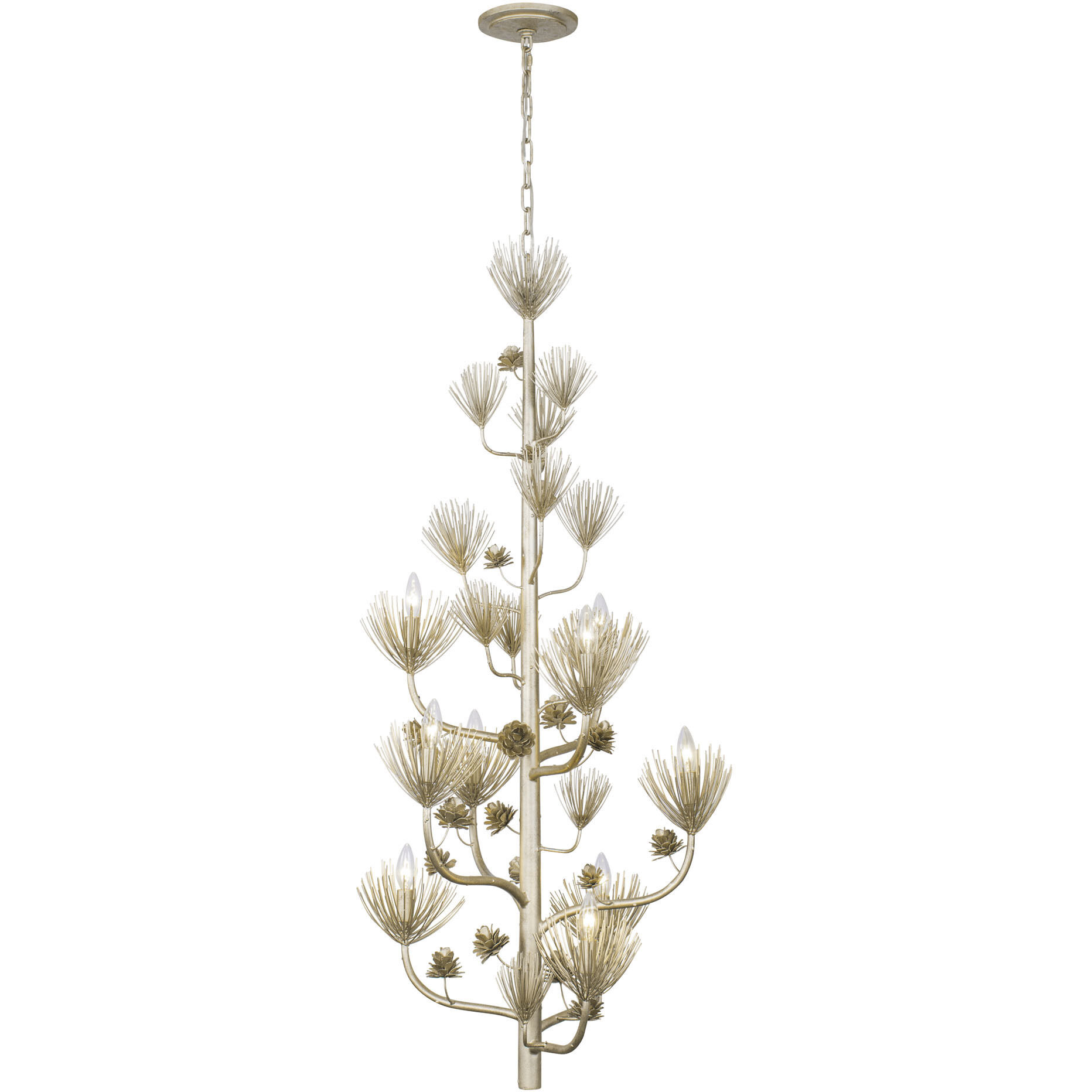 Pinion 9 Light 30 inch Zen Gold Foyer Pendant Ceiling Light