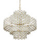 Spring Flower 12 Light 35 inch Brass Chandelier Ceiling Light