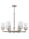 Harding 6 Light 29 inch Brushed Nickel Chandelier Ceiling Light