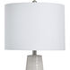Evian 31 inch 100.00 watt Two Toned Ceramic Lamp With Ivory Table Lamp Portable Light