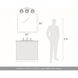 Yep Elliott Vanity Wall Light in Pewter, Ribbed