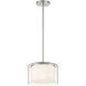 Parsons Studio 1 Light 10 inch Brushed Nickel Pendant Ceiling Light