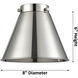 Caden LED 17 inch Polished Nickel Bath Vanity Light Wall Light