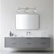 Tremolo 3 Light 33 inch Brushed Nickel and Polished Nickel Vanity Light Wall Light
