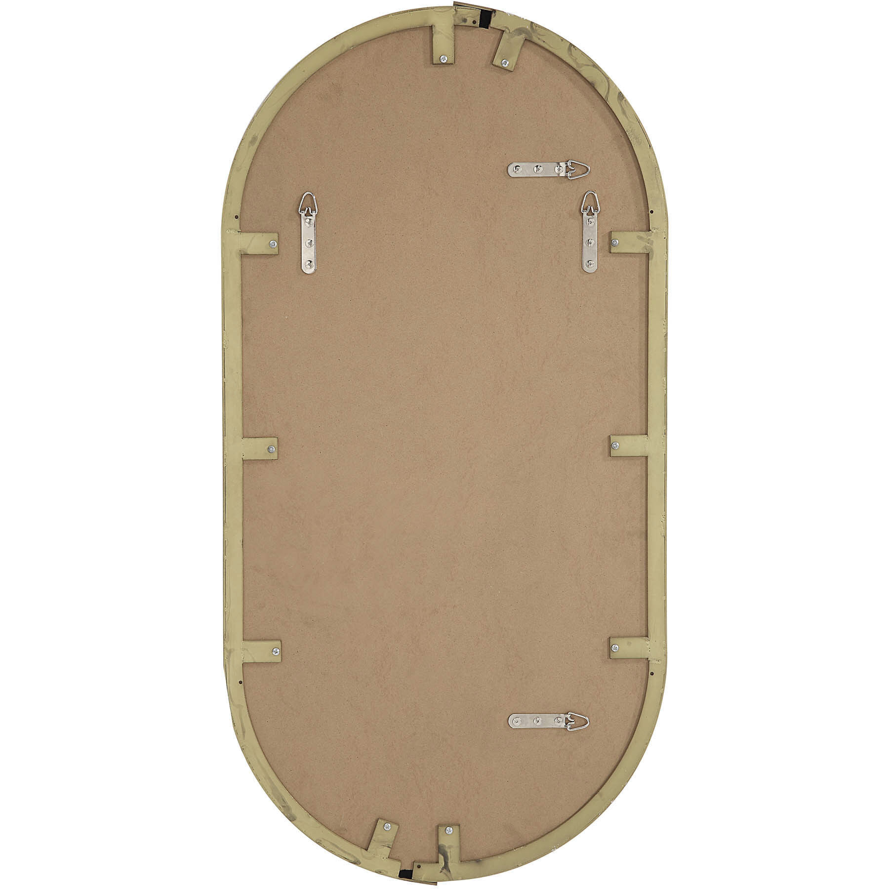 Aleah 40 X 20 inch Satin Brass Wall Mirror