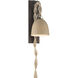 Cordon 1 Light 7.5 inch Dark Bronze and Natural Wall Sconce Wall Light