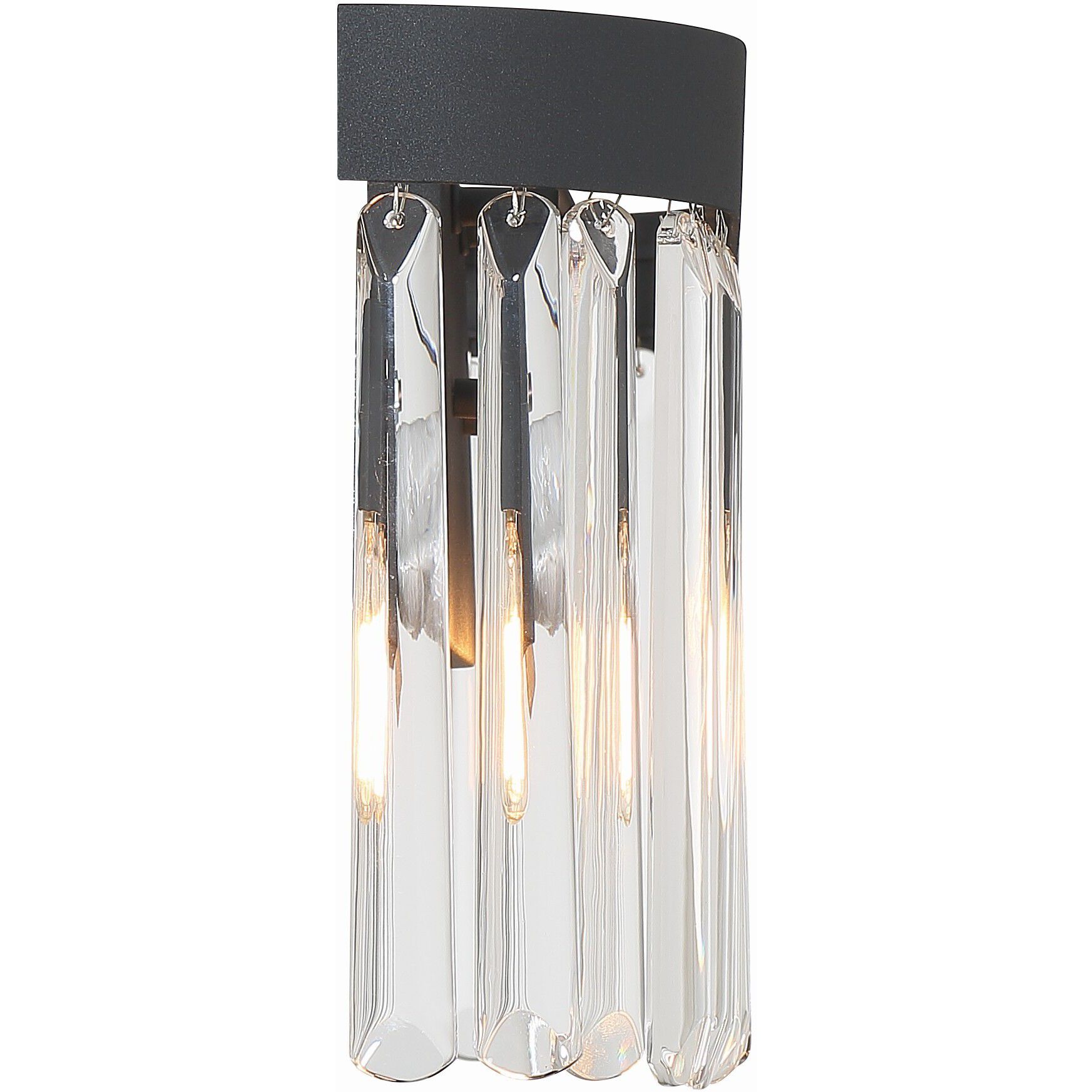 Emory Bath Vanity Light Wall Light in Black Forged