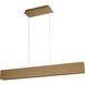 Brio 1 Light 2 inch Powdered Gold Pendant Ceiling Light