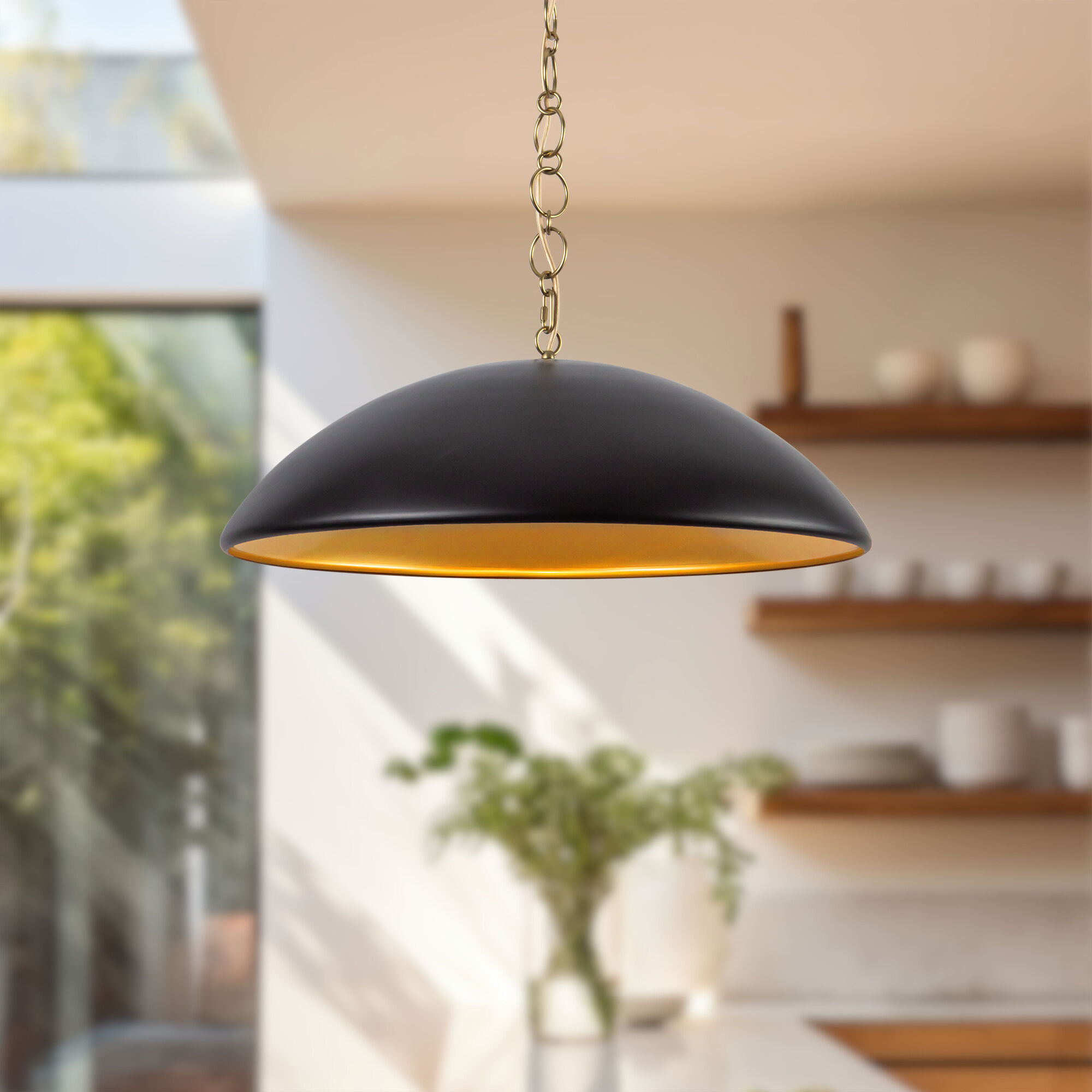 Alora Mood Grant 1 Light 27.63 inch Matte Black Pendant Ceiling Light