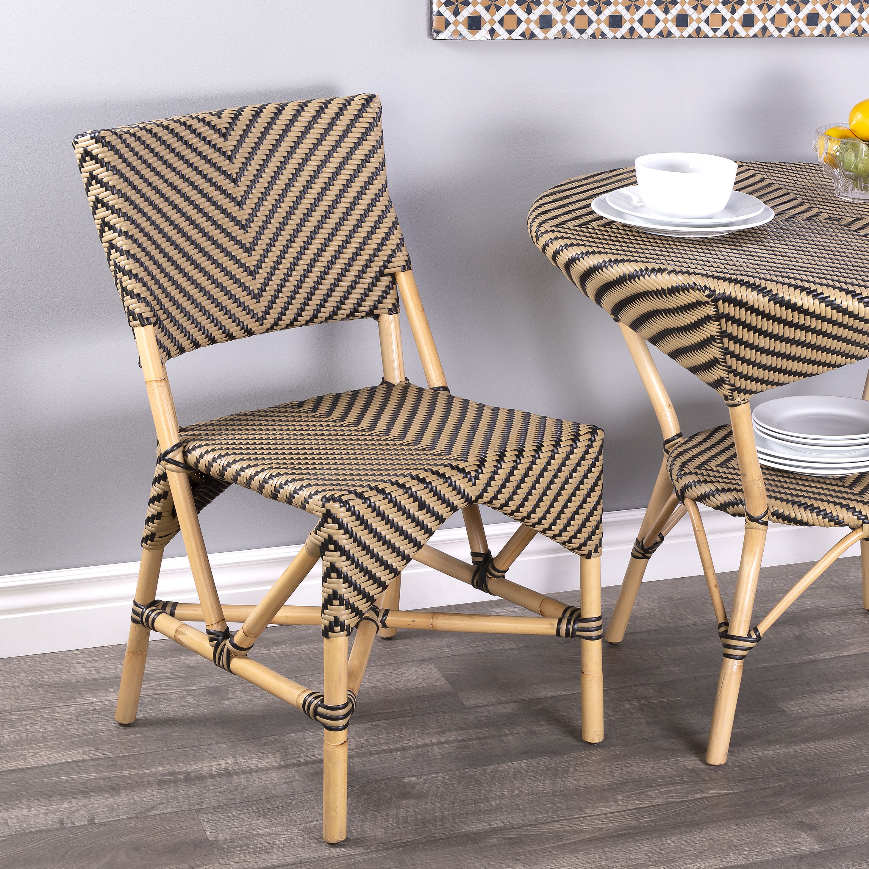 Ciel Brown Rattan Dining Chair