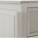 Caroline Cerused White and Painted Burlap Dresser