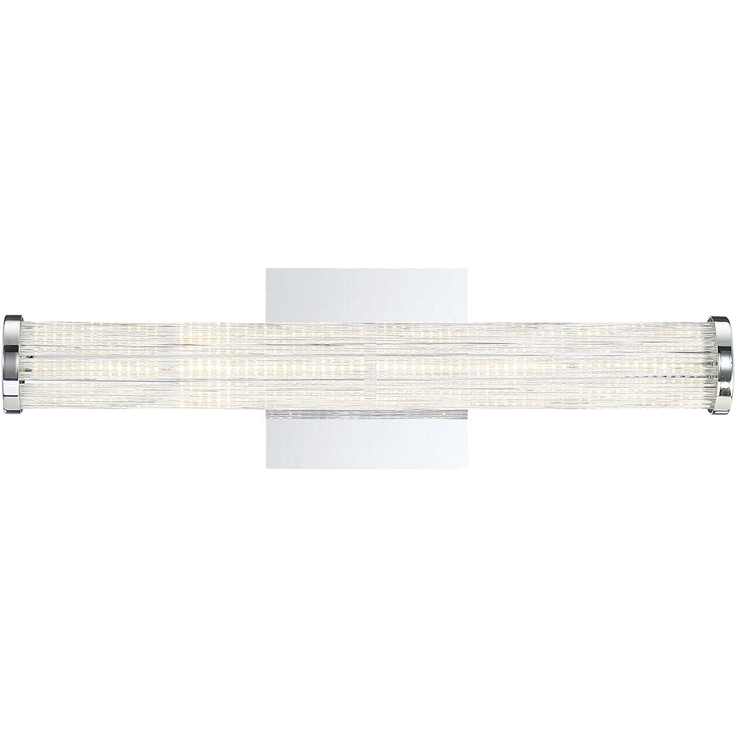 Braid LED Chrome Wall Sconce Wall Light