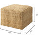 Natural Rattan 18 inch Natural Rattan Ottoman