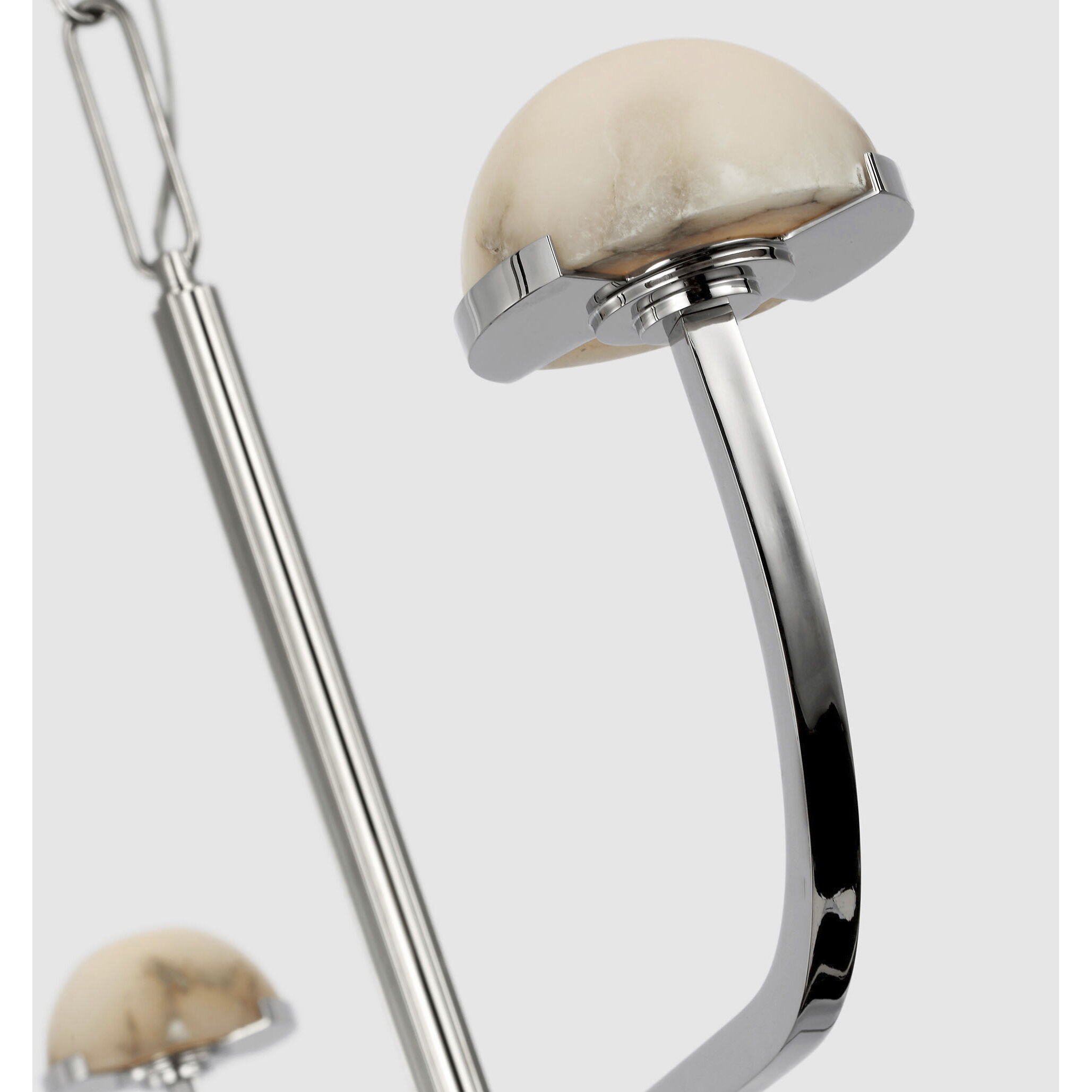 Kelly Wearstler Pedra LED 40.75 inch Polished Nickel Three Tier Shallow Chandelier Ceiling Light