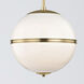 Truax 1 Light 12 inch Aged Brass Mini Pendant Ceiling Light