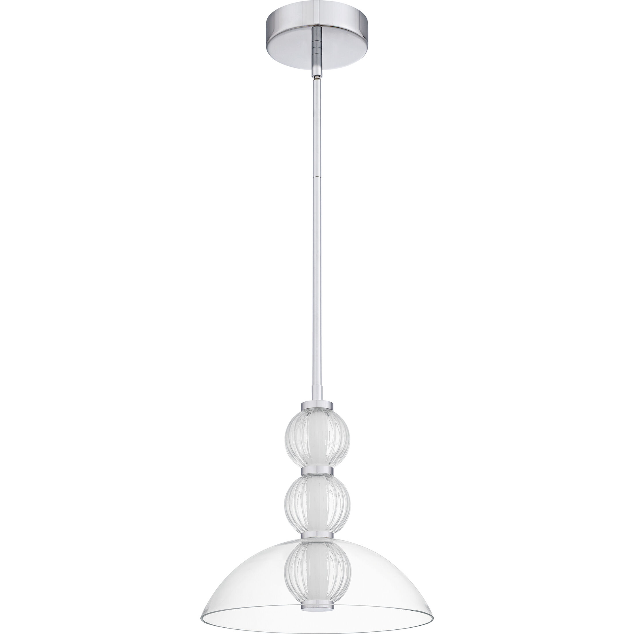 Elway LED 12 inch Polished Chrome Pendant Ceiling Light