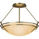 Presidio Tryne 2 Light 16.4 inch Modern Brass Semi-Flush Ceiling Light in Sand