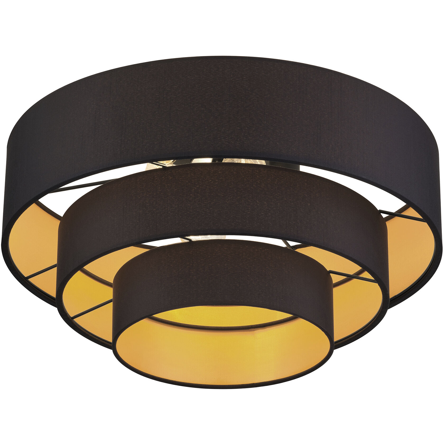 Sentosa 4 Light 21 inch Black Semi Flush Mount Ceiling Light, Extra Large