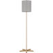 Pole 62 inch 100.00 watt Light Oak Floor Lamp Portable Light