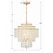 Gabrielle 4 Light 18 inch Antique Gold Chandelier Ceiling Light
