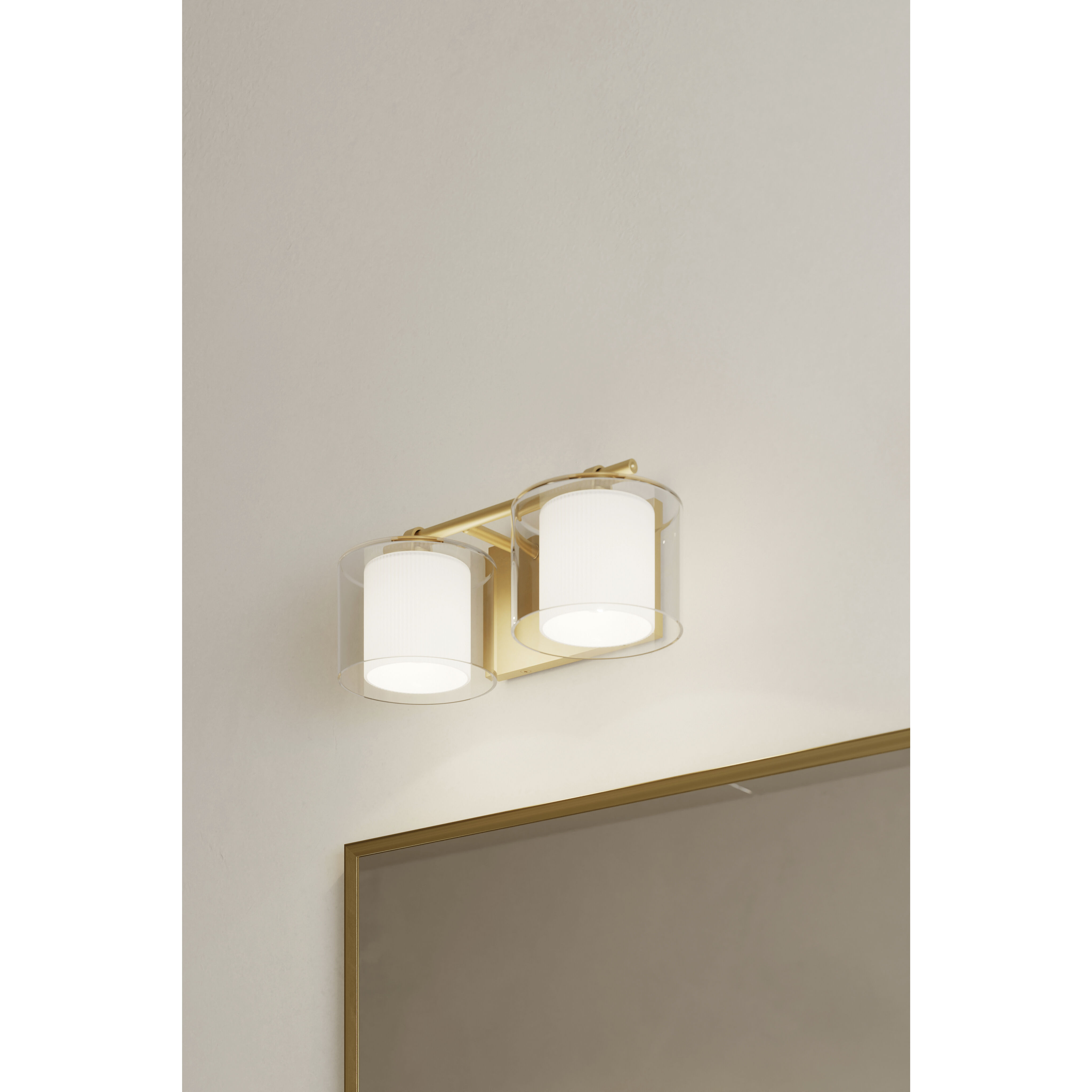 Seville 2 Light 14.5 inch Legacy Brass Vanity Wall Light