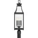 Emery 3 Light 29.25 inch Matte Black Outdoor Post Lantern