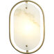Panelist 1 Light 7.63 inch Brass Kisser Wall Sconce Wall Light