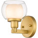 Cairo LED 5.38 inch Satin Gold Bath Vanity Light Wall Light
