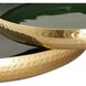Nelson Dark Green Enamel Tray, Set of 2