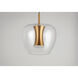 Newton LED 8.75 inch Black and Gold Multi-Light Pendant Ceiling Light