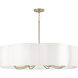 Sabine 8 Light 36 inch Matte Brass Chandelier Ceiling Light