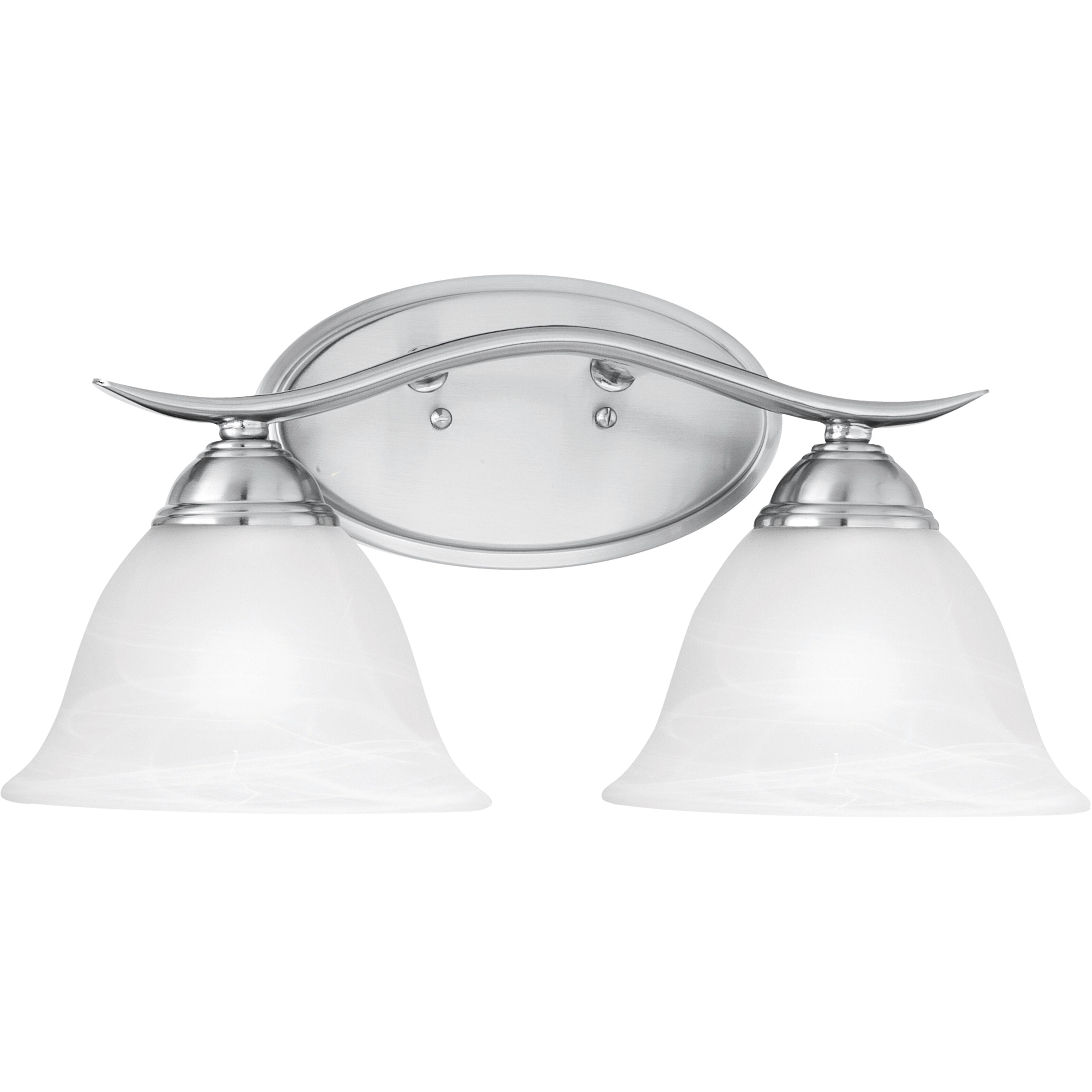 Prestige 2 Light 17 inch Brushed Nickel Vanity Light Wall Light