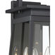 Great Outdoors Isla Vista 4 Light 24 inch Coal Outdoor Wall Mount