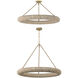 Oakley 1 Light 32 inch Soft Gold Semi Flush Ceiling Light