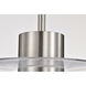 Aura LED 12 inch Brushed Nickel Pendant Ceiling Light