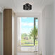 Acordia 1 Light 12 inch Black Semi Flush Mount Ceiling Light, Medium