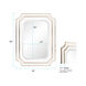 Dante 48 X 36 inch White Wall Mirror