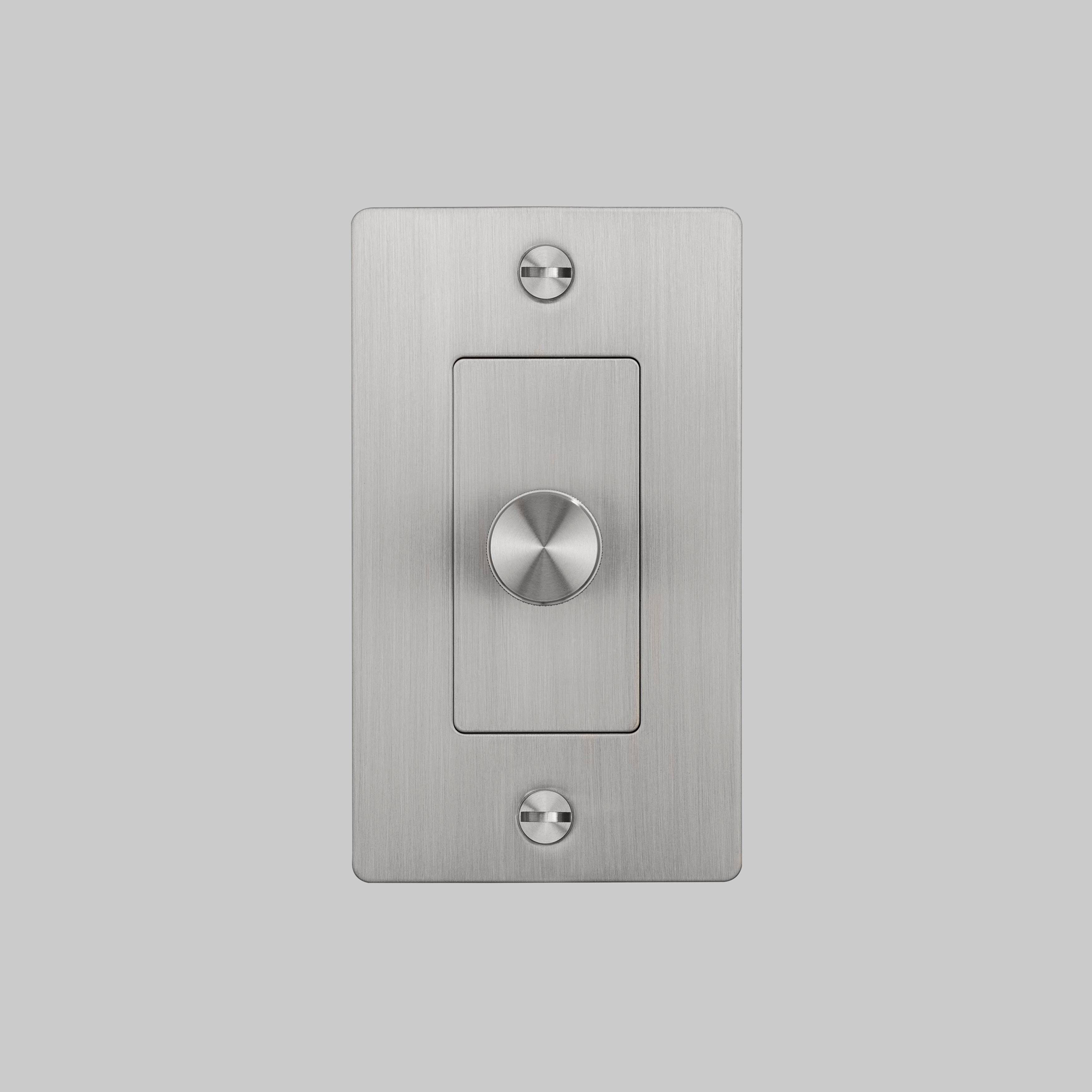 1G 100-120 Steel Dimmer Switch, LED