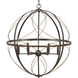 Gerald Ave 6 Light 28 inch Antique Bronze Pendant Ceiling Light