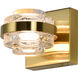 Milano Series Sconce Wall Light in Antique Brass, Artisan Collection