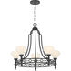 Allston 5 Light 30 inch Matte Black Chandelier Ceiling Light