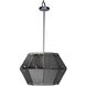 Obsidian 5 Light 20 inch Chrome Chandelier Ceiling Light