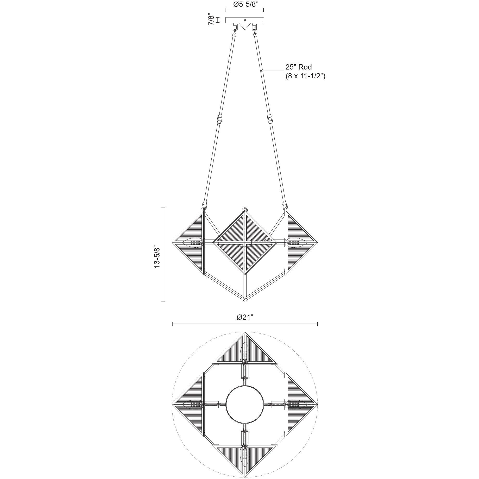 Cairo 4 Light 21 inch Vintage Brass Chandelier Ceiling Light