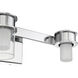 Herald Square LED 13 inch Chrome Bath Light Wall Light