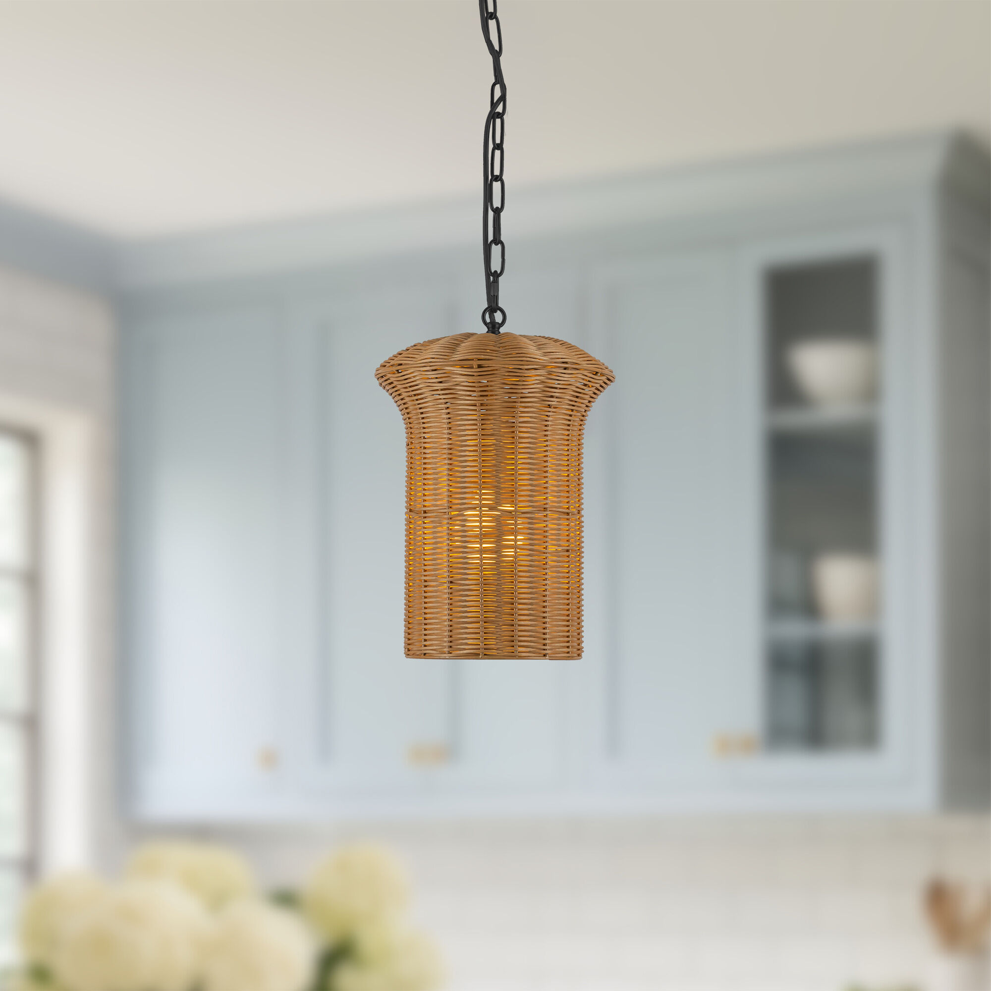 Alora Mood Kai Pendant Ceiling Light in Matte Black